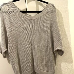 Silver knitted Top
